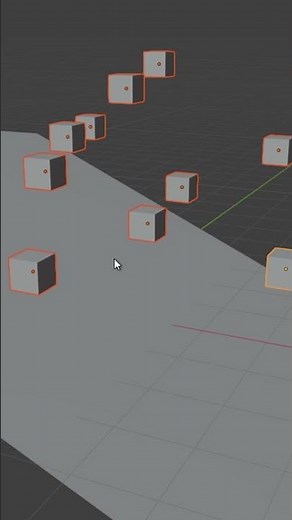 How to drop objects in blender