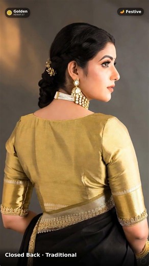 Traditional Blouse Designs Are Everywhere | Saree Look Ideas 2026 #Shorts