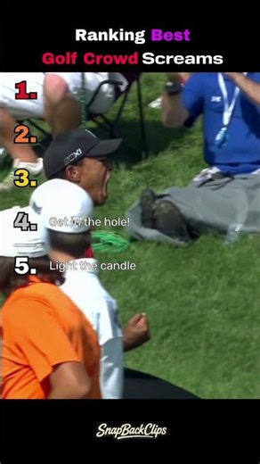 Ranking BEST Golf Crowd Screams! #golf #golfswing #viral #shorts