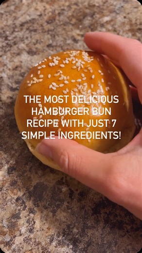 Emily Hopkins | Homemaker | Recipes on Instagram: "The softest, most delicious hamburger bun recipe that only takes 40 minutes from start to finish!! Hamburger Bun Recipe Below OR comment “bun” and I’ll send the recipe right to your inbox!👇🏼 Ingredients - 2 tablespoons active dry yeast - 1 cup warm water - 1/3 cup melted coconut oil or olive oil - 1/4 cup sugar - 1 egg - 1 teaspoon salt - 3 to 3 1/2 cups flour -Sesame seeds optional Directions 1. Dissolve Yeast: In a mixing bowl, dissolve the 
