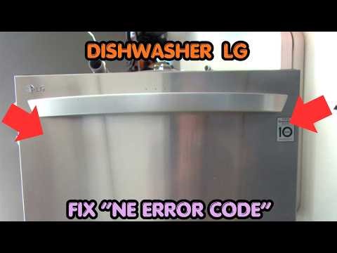 How To Fix Dishwasher LG NE Error Code?