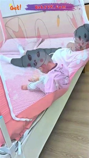 Anti-Fall Baby Bed Safety Net: Secure Sleep Barrier for Active Babies #Baby