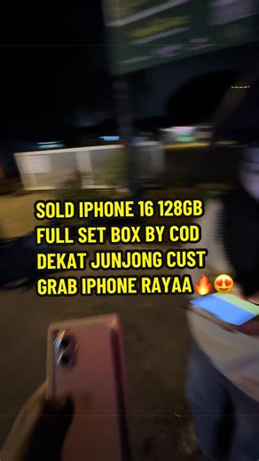 next cod ip 16 128gb pink dekat junjong saja. dekat dekat pun kita masuk cod jugak tau sbb faham je kdg cust dyh takdapat walk in sbb ada urusan so jangan risau kita on cod saja janji serius buyer saja. thankyou support dayahshidigadget🔥😍