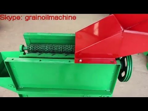 Upper and lower structure maize corn husker and corn threshing machine