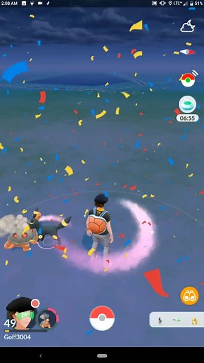 Amazing Wild Shiny Umbreon Encounter in Pokémon GO