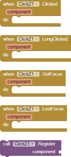 [FREE | PAID] ClickZ - An extension to add click, long click and more actions to components!