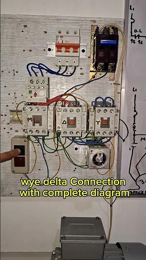 Complete diagram of wye delta connection #bernaztvvlog