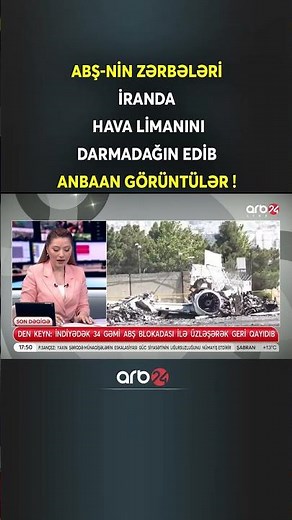 ABŞ-nin zərbələri nəticəsində dağılan hava limanından görüntülər