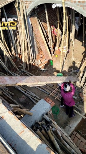 bottom shuntring process #construction #ytshort #mscivilwork