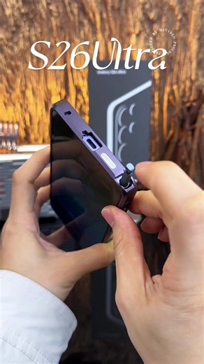 Samsung S26 Ultra features a breathable aluminum alloy frame with easy installation and removal.