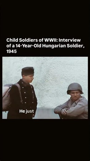 14 year Child interview in Us army #war #ww2 #stories
