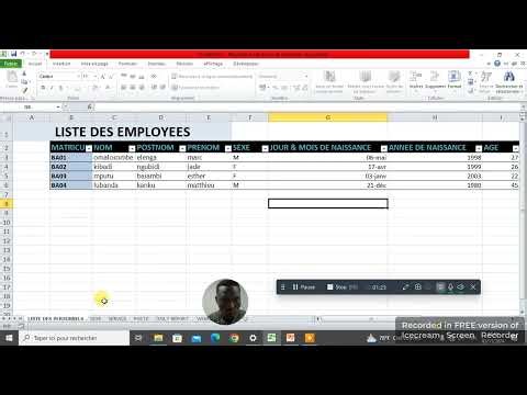 2 GRH sur Ms Excel VII