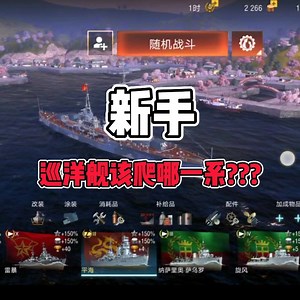 【战舰世界闪击战】萌新该怎么玩巡洋舰???