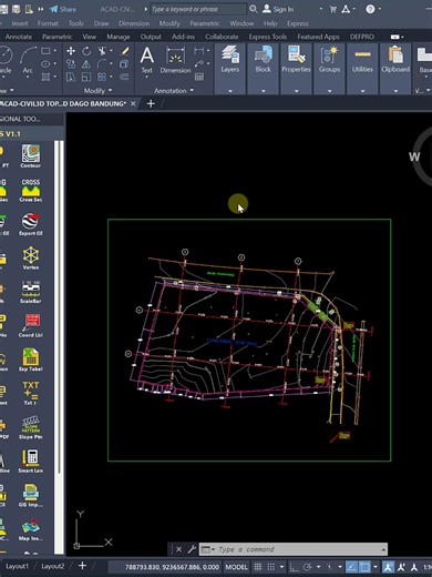Tutorial Membuat grid kordinat super cepat di autocad #drafter #Surveyor #civilengineers #architect #arsitek #tekniksipil #Autocad #autocadtutorial #defpro_plugins #Defprogroup