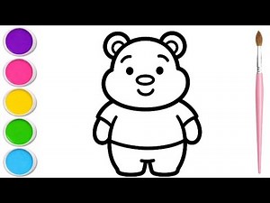 🐻 Easy Cute Bear Drawing Tutorial | Simple Cartoon Drawing Step by Step ✏️
