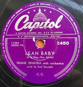 Frank Sinatra - Lean Baby / I'm Walking Behind You