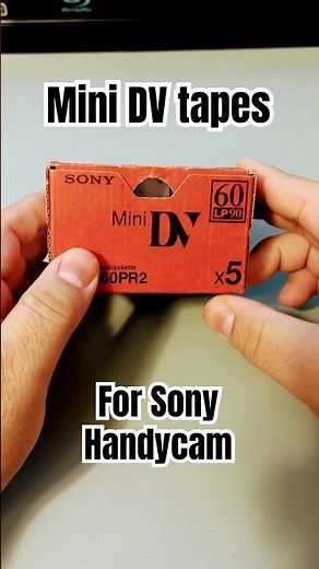 Mini DV tapes for Sony Handycam #sonyhandycam #minidv #tapes #camcorder #retro