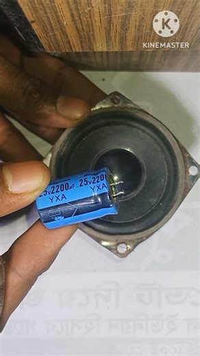 how to check speaker condition using capacitors #experiment #shorts #viralshorts