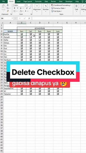 Cara Menghapus Checkbox di Excel: Tips dan Trik