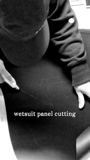 Cutting fabric panels for wetsuit parts