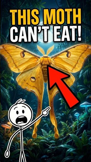 This Moth Doesn't Have a Mouth 😱