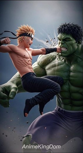 Naruto vs Hulk 💥 Epic Anime Crossover ft. Goku