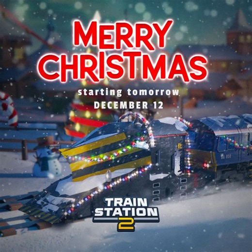 16K views · 194 reactions | ❄ Brace yourselves for the merriest ride of the season! The Christmas event starts tomorrow.  Can't wait? Complete the legendary lyrics "All I want for Christmas is ...." in the comments section below. | TrainStation | Facebook