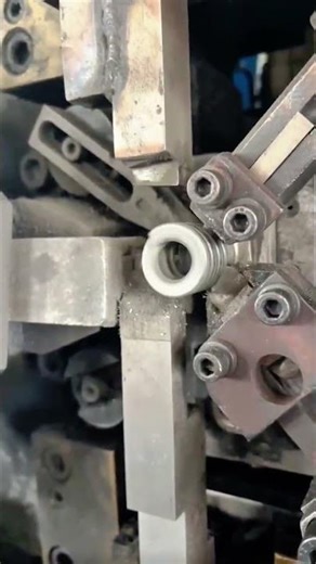 Manufacturing Steel Springs Using An Automatic Machine For Industrial Hardware Production