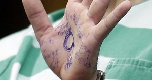 Man accused of killing reputed mob boss Frank Cali displays "MAGA forever" on palm