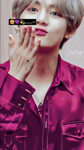 cutie kim tae tae 💜 😍^----^☺️ #bts #song #video 🤩