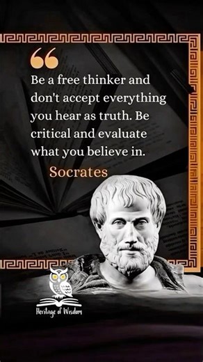 Be a free thinker