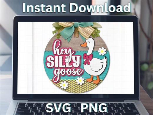 Hey Silly Goose SVG Cut File Instant Download - Etsy