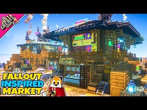 I built a FALLOUT MARKET in Minecraft Create Mod