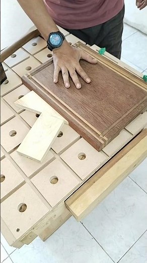 wedge clamping #woodworking #tips #tricks #diy #project