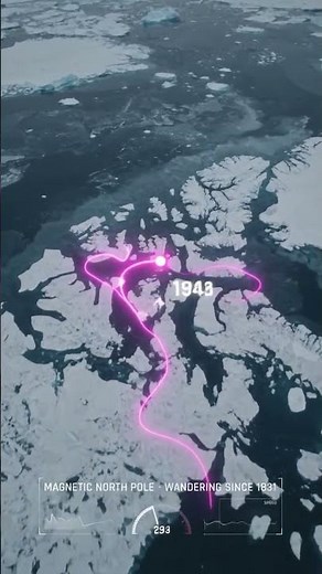Your Compass Points at a North Pole That Keeps Moving #arctic #earth #northpole