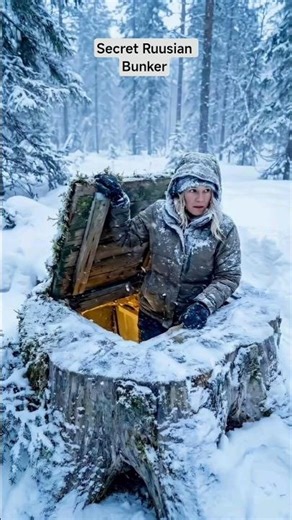 Secret Underground Bunker Hidden Inside a Tree Stump #bunker