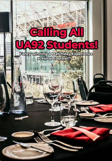 Calling all UA92 students & staff… this is a life hack you don’t want to miss! 🤩 Score 20% off food & drinks in Cafe Football, anytime. Plus, grab a loyalty card and get your 10th brew on us! ☕⚽ Perfect for studying, sipping, and catching up with friends between classes! To redeem: Simply show your UA92 lanyard or Student Beans / UNiDAYS ID at Cafe Football. You’ve got to be in it to win it… Complete your loyalty card and you’ll be entered into a prize draw for 2 x spaces at Hotel Football’s Ma