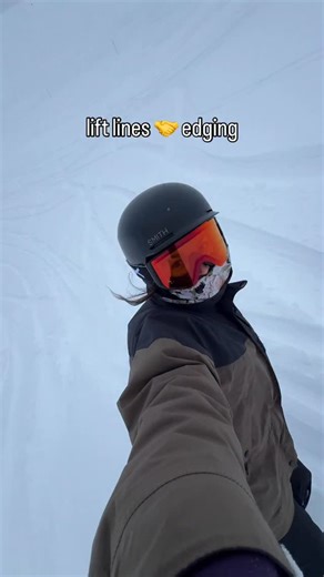 Taryn on Instagram: "i ❤️ edging in the lift line with strangers #snowboarding #canadianrockies #comedy #ski #banff"