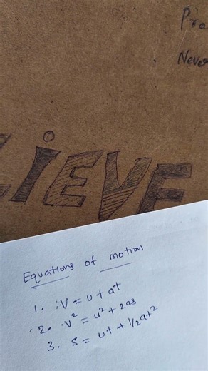 9th class motion lesson | Equations of motion derivation #physicswallah