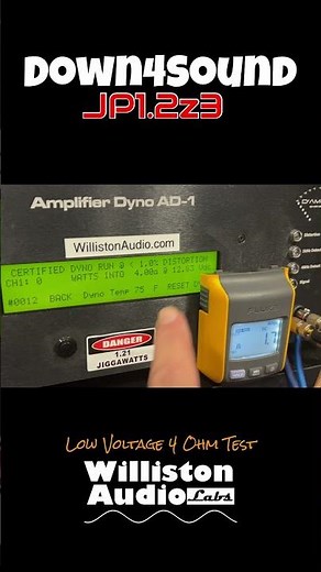 12V Amp Dyno Test of JP1.2x3 at 4 ohms #ampdyno #down4sound #caraudio