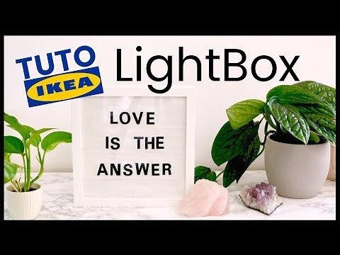 DIY - Comment faire une LightBox avec un cadre RIBBA de chez IKEA et du texte lumineux | TUTO IKEA
