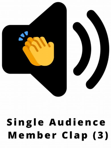 Single Audience Member Clap (3) Meme Sound Effect 🔊 (FREE No Copyright) #memetemplateandsound #soundeffectsstudio #SoundEffectLibrary #VideoEditing #TrendingSounds #mememusic #viralvideos #TikTokMeme #funnysounds #FunnyClips #memeeffects #memesounds #sfxtutorial #MemeEdits #foryoupage❤️❤️ #FYPViral #memes #MemeMagic #TikTokTrend #funny