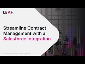 Webinar: Streamline Contract Management with a Salesforce Integration