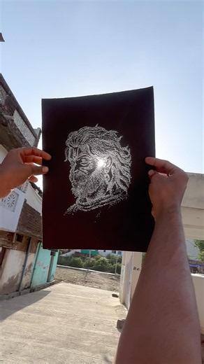 How To Make Dot Art...🫪😱 #vasuchourasiyaarts #viralshort #shorts