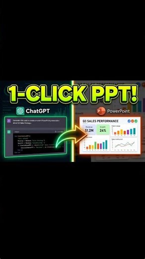 ChatGPT se PowerPoint Presentation Kaise Banaye? (VBA Trick) 🔥 #ChatGPT #PowerPoint #AI