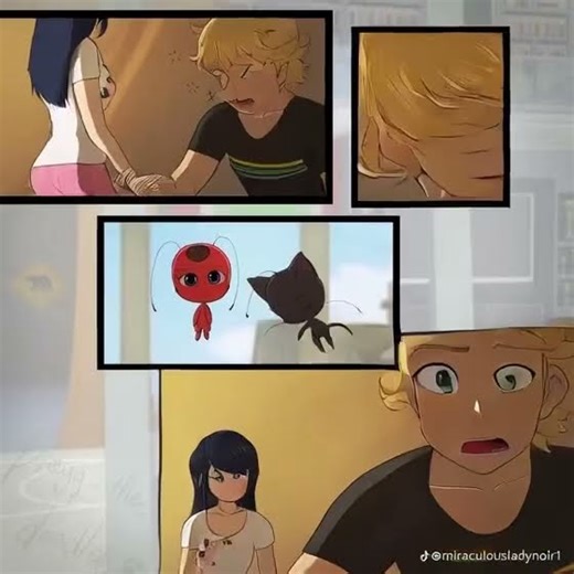 Marinette and Adrien plagg the doodler
