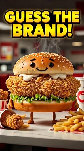 Can You Guess This Fast Food Brand? 🍔 #facts #crispyzingerburger #animation