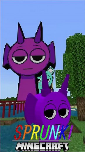 Epic Adventure with Giant and Mini SPRUNKI in Minecraft! 🚀 ADD-ON Showcase #sprunki #minecraftaddon