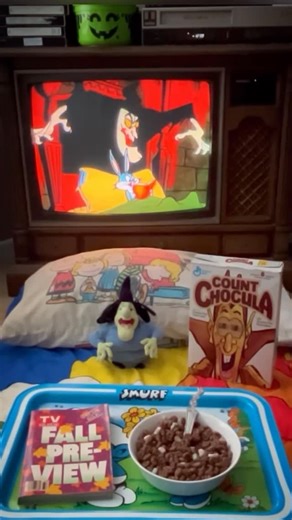 80s Deennice on Instagram: "“Abracadabra! Hocus Pocus!” 🐰🦇 Kicking off the first Saturday morning of October with this spooky classic. Who remembers this one? . . . #looneytunes #BugsBunny #childhood #memories #spookyseason #80s #ilovethe80s #genx #saturdaymorning #saturdayvibes #80skid #80smemories #countchocula #witchhazel"