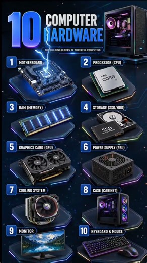 ⚙️ Computer Hardware Explained by AI | CPU RAM GPU & More